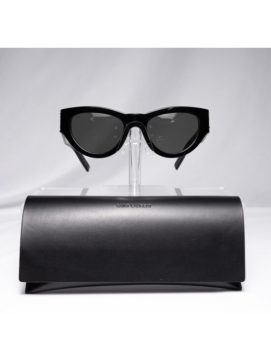 Saint Laurent Accessories - Saint Laurent Black Cat Eye Sunglasses Women's YSL Logo